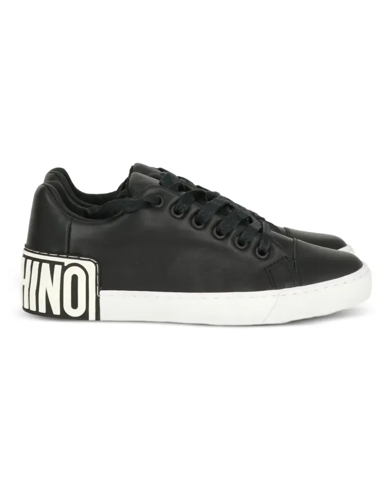 Moschino logo-detail sneakers - Schwarz Schwarz