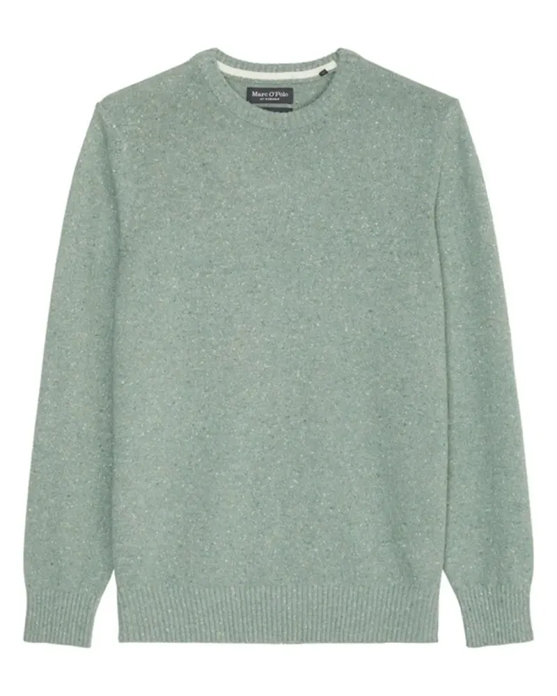 Marc O'Polo Melierter Pullover mit Rundhalsausschnitt - 407 green 407