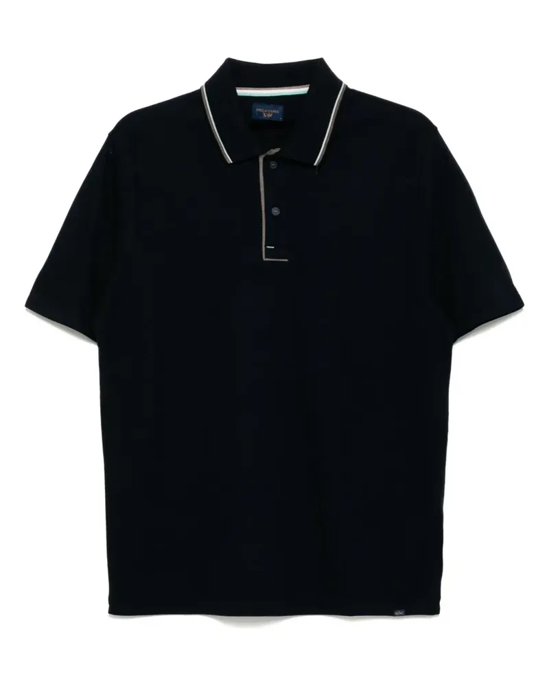 Paul & Shark Poloshirt mit Kontrastdetails - Blau Blau