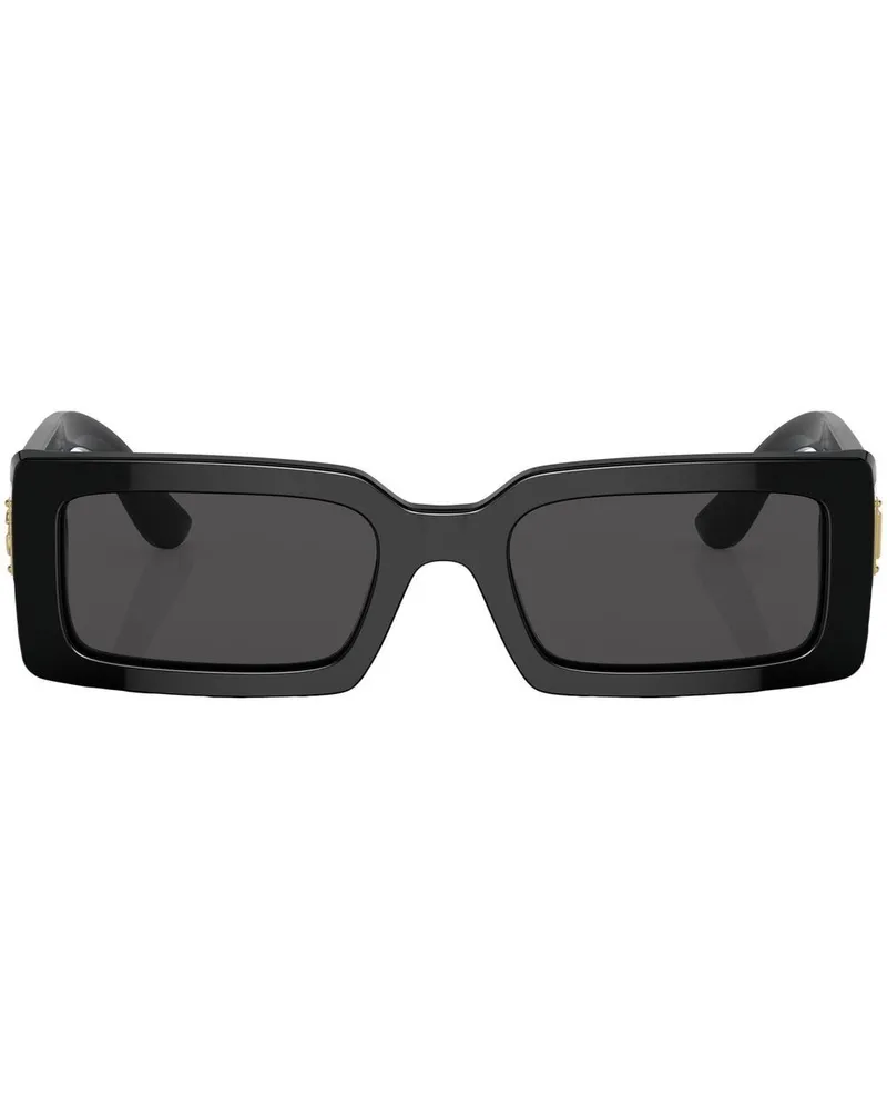 Dolce & Gabbana Sonnenbrille mit eckigem Gestell - Schwarz Schwarz