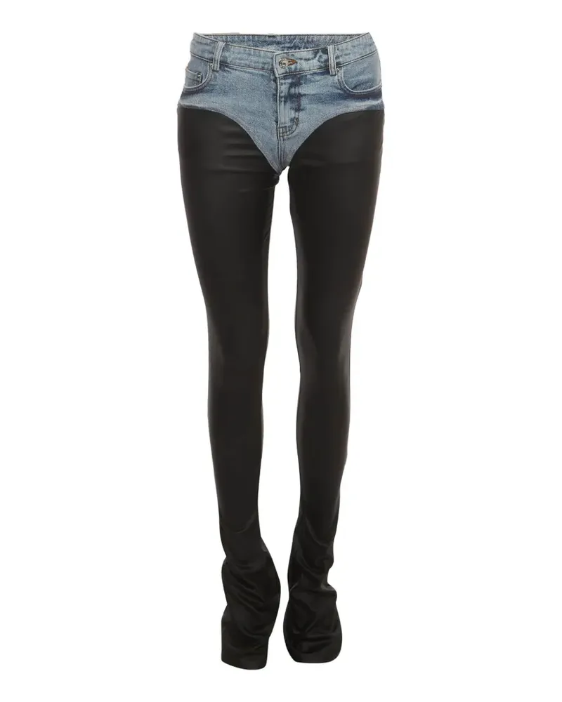 Retrofête Rogan Jeans mit Einsätzen - Schwarz Schwarz