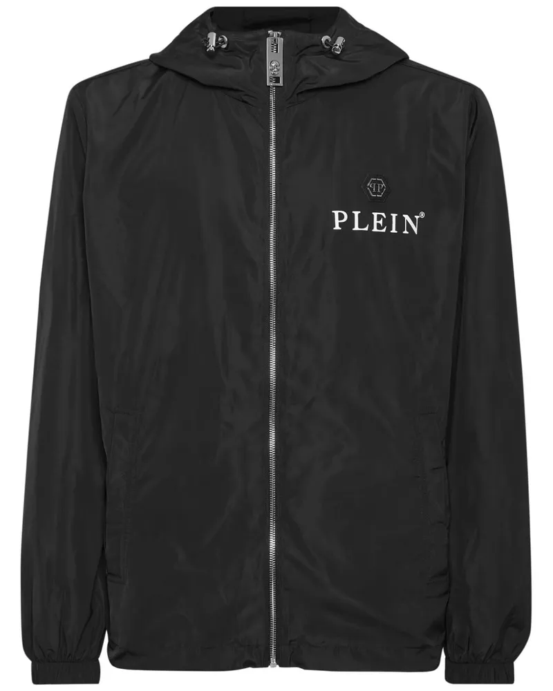 Philipp Plein Hexagon Windbreaker Schwarz