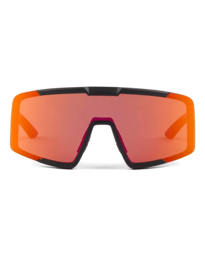 Prada shield-frame sunglasses - Orange Orange