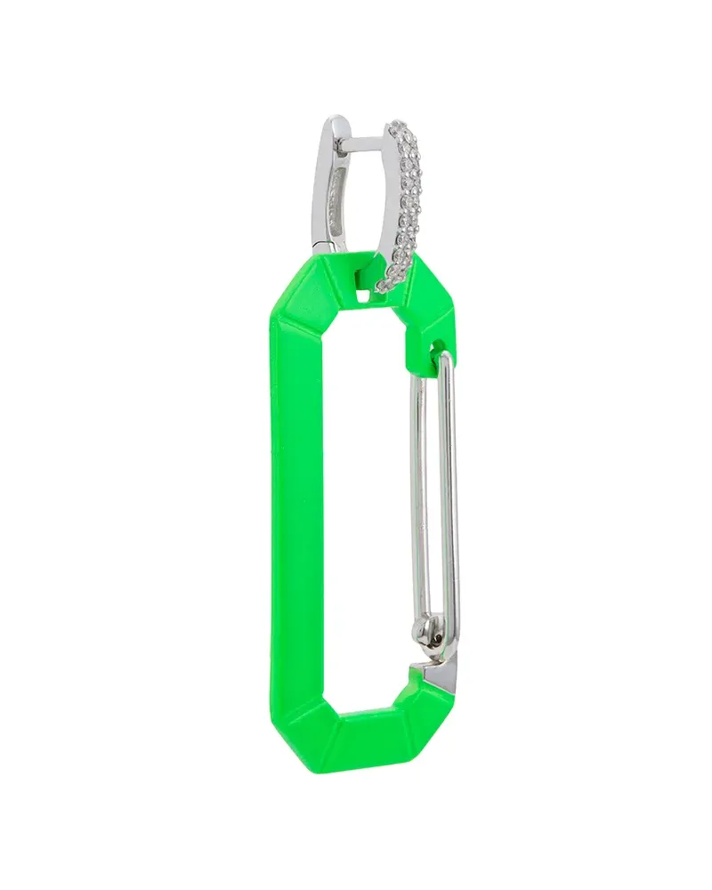EÉRA Chiara Carabiner Ohrring - Grün Grün