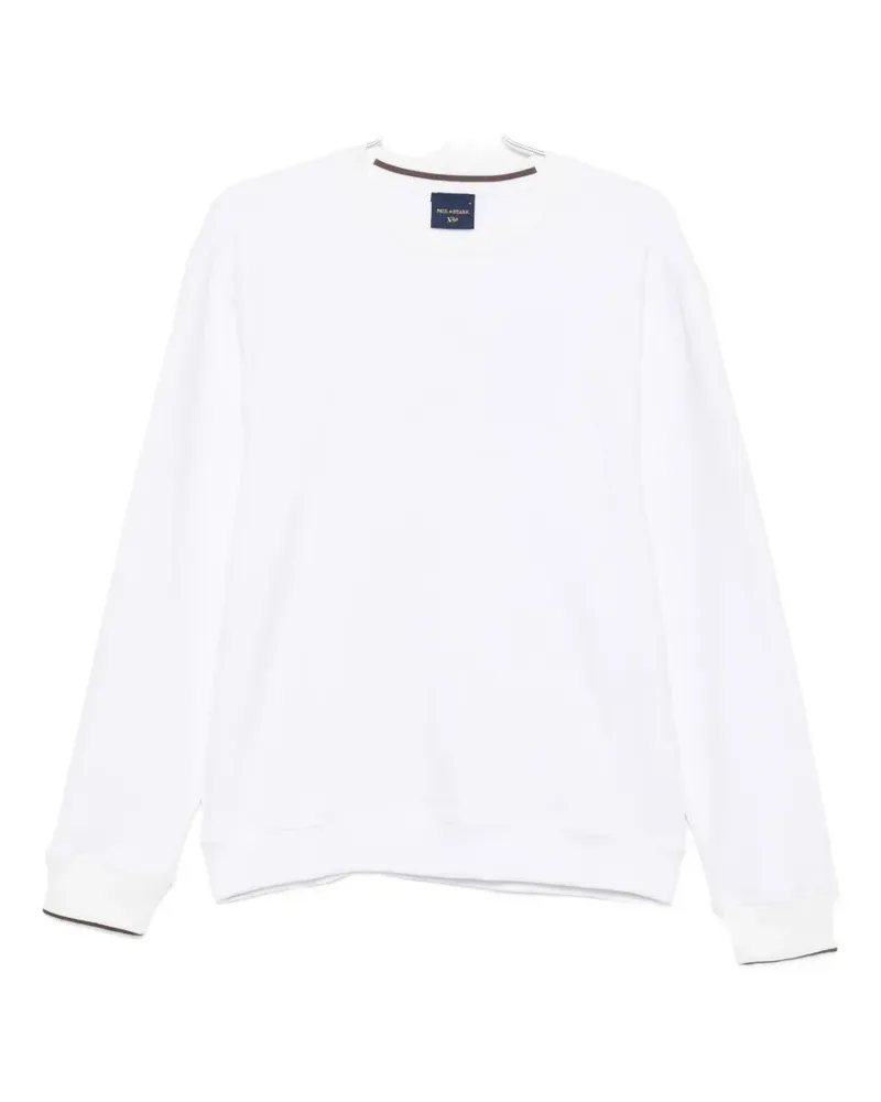 Paul & Shark logo-embroidered sweatshirt - Weiß Weiß