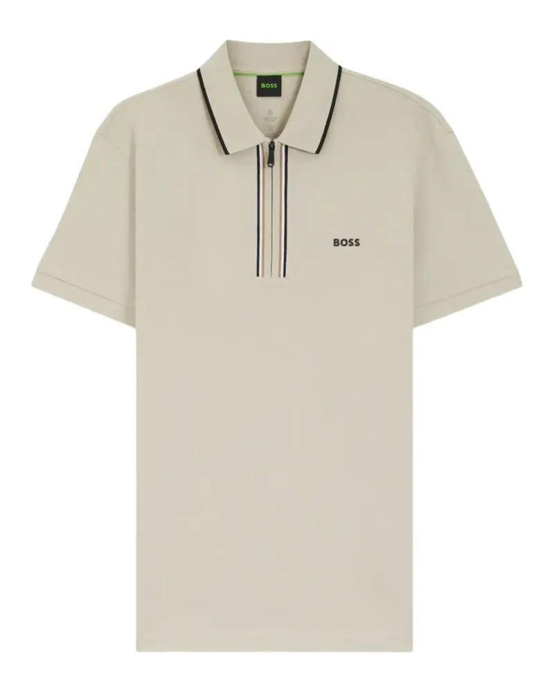 HUGO BOSS logo-detail polo shirt - Nude Nude