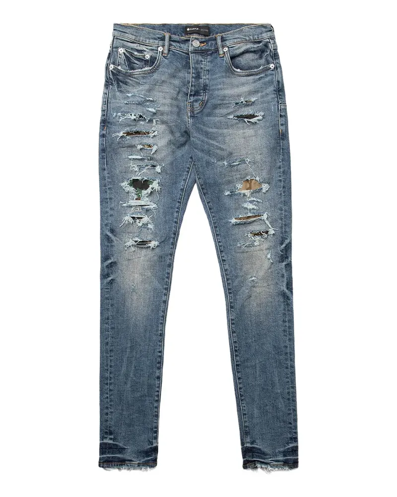 PURPLE BRAND ripped slim-fit jeans - Blau Blau