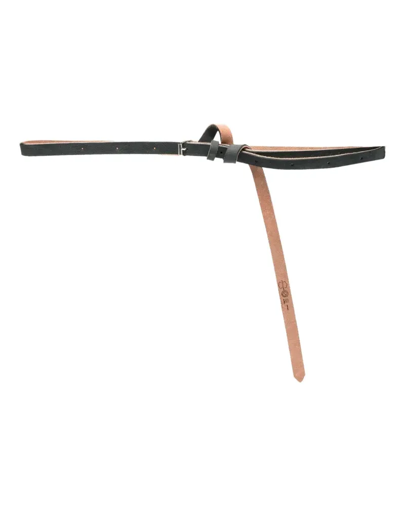 Marina Yee Origami leather belt - Schwarz Schwarz