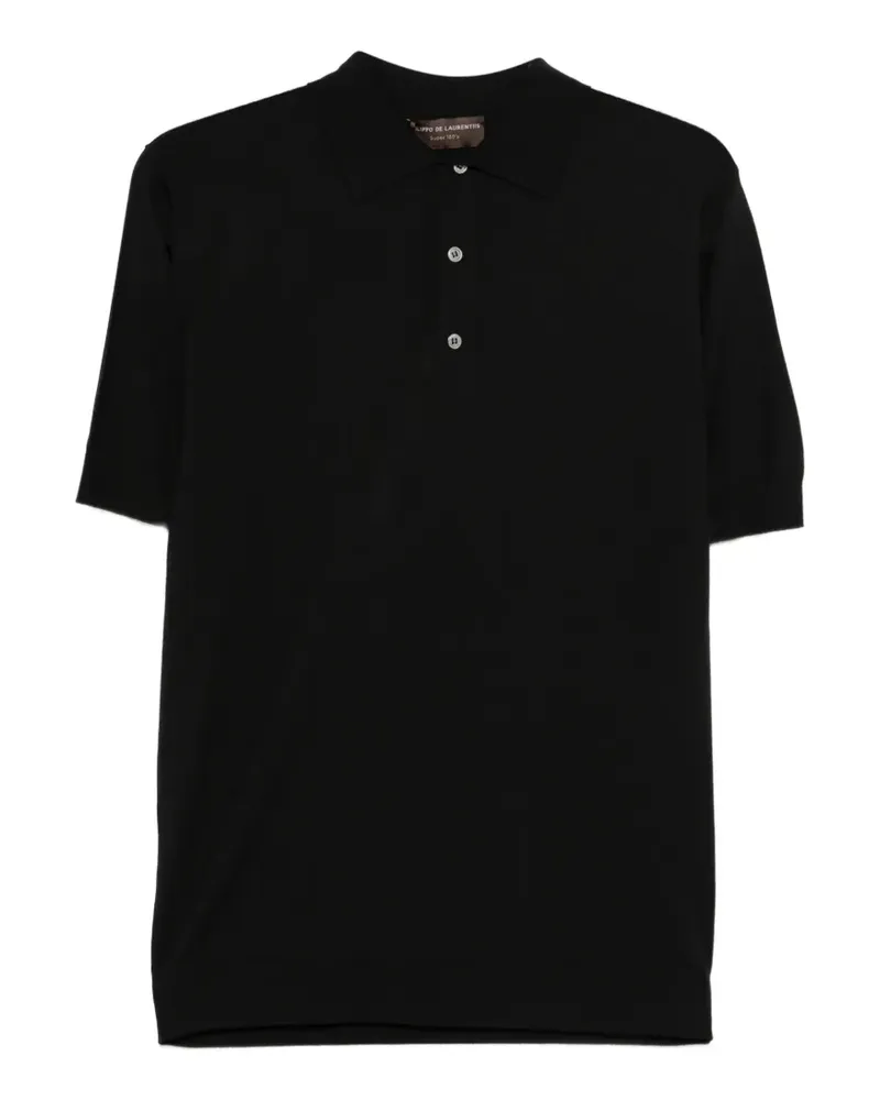 Filippo de Laurentiis short-sleeve polo shirt - Schwarz Schwarz