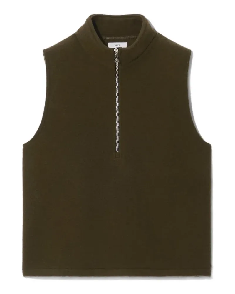 Rier wool half-zip gilet - Braun Braun