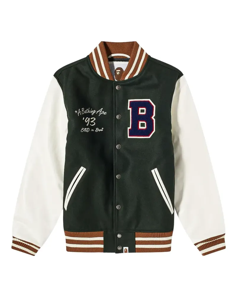BAPE x END. Bowling Pins bomber jacket - Grün Grün