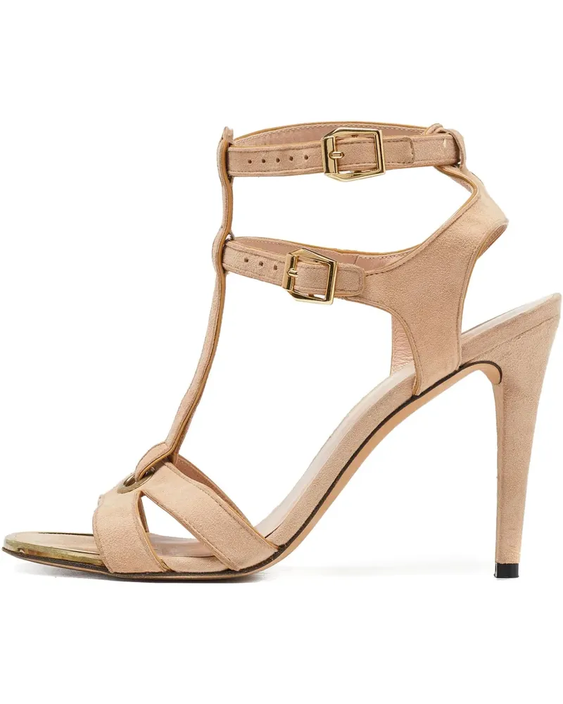 Stuart Weitzman Pre-owned Sandalen mit T-Riemen 105mm - Nude Nude