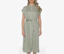 Amatista Midi-Hemdkleid mit Gürtel - Grün