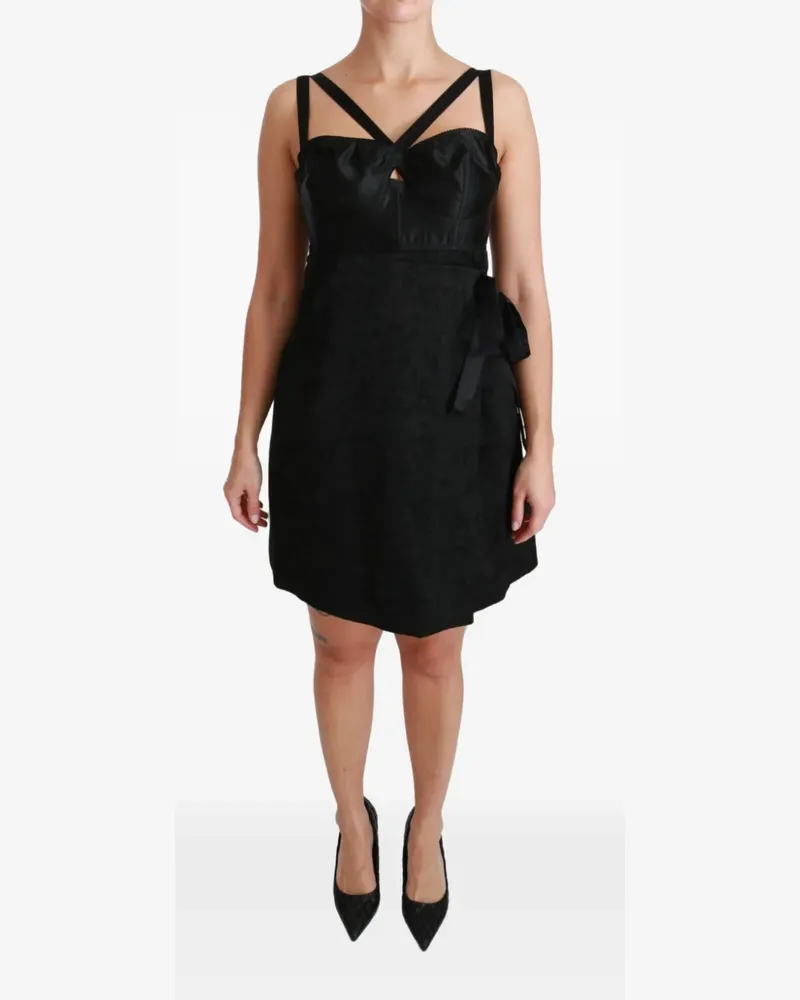 Dolce & Gabbana Minikleid mit Herzausschnitt - Schwarz Schwarz