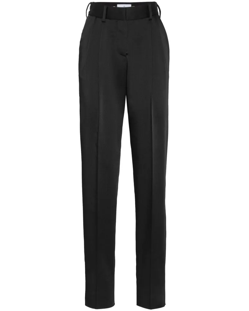 Philipp Plein Klassische Hose aus Satin - Schwarz Schwarz