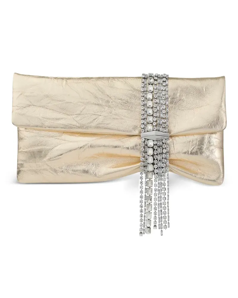 Jimmy Choo Clara Clutch mit Kristallen - Gold Gold