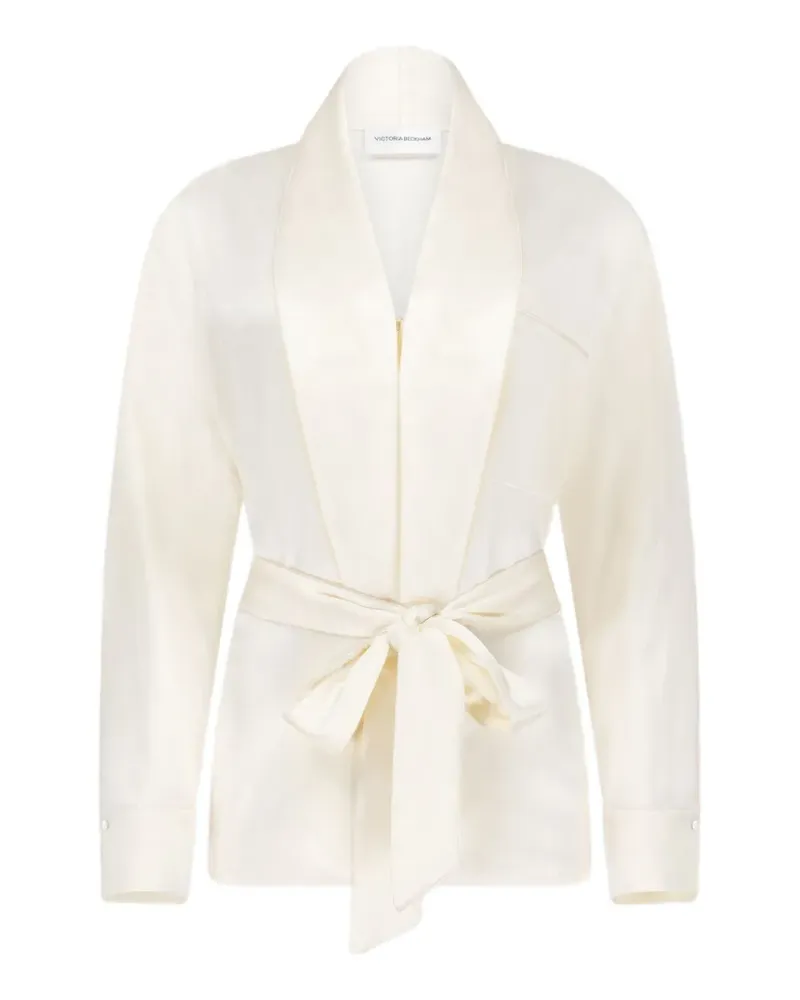 Victoria Beckham Alba Bluse mit Gürtel - Nude Nude