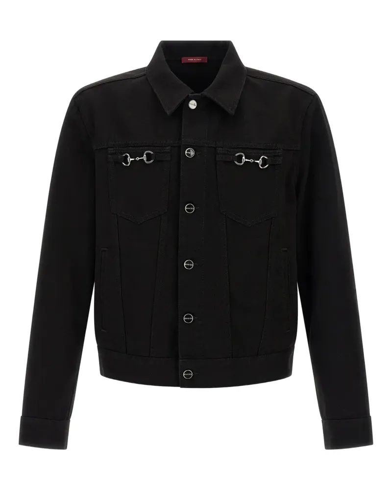 Gucci Horsebit denim jacket - Schwarz Schwarz