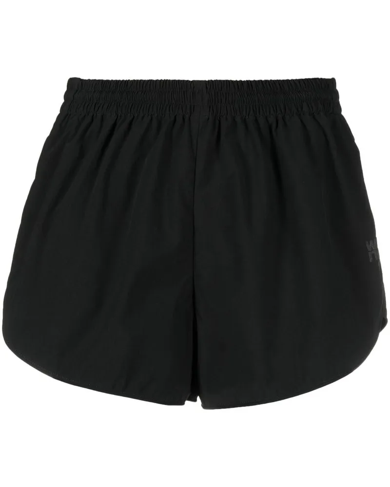 Alexander Wang Sport-Shorts mit Logo-Print - Schwarz Schwarz