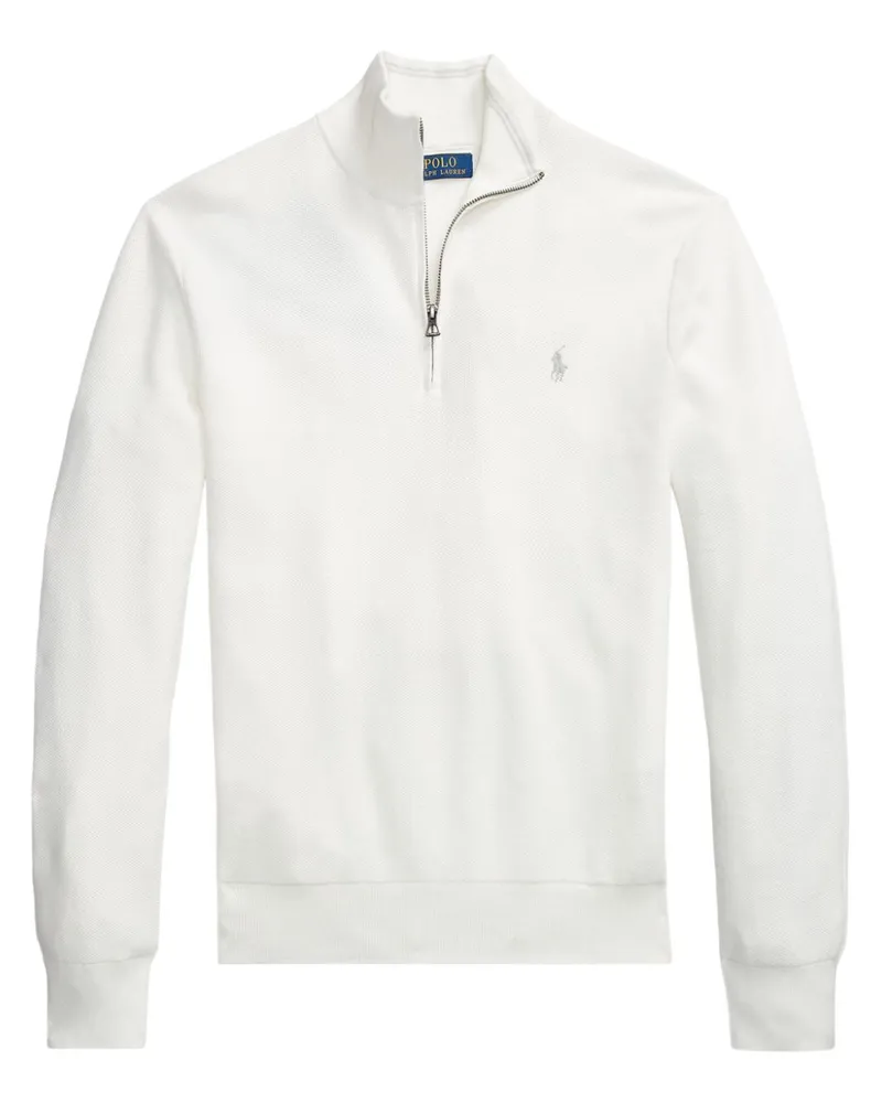 Ralph Lauren Pullover mit Reißverschluss - Weiß Weiß