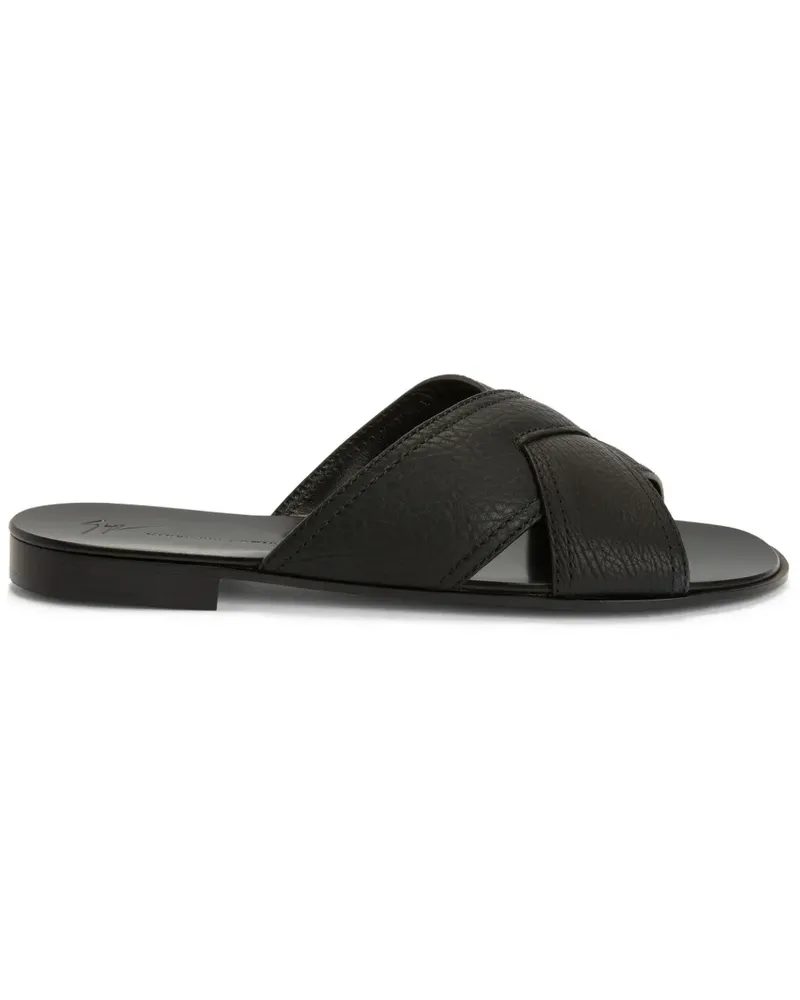 Giuseppe Zanotti Flavio Sandalen mit überkreuzten Riemen - Schwarz Schwarz