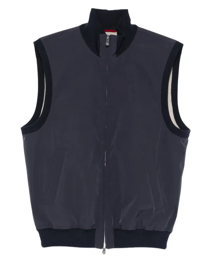 Brunello Cucinelli Jacke mit Reißverschluss - Blau Blau