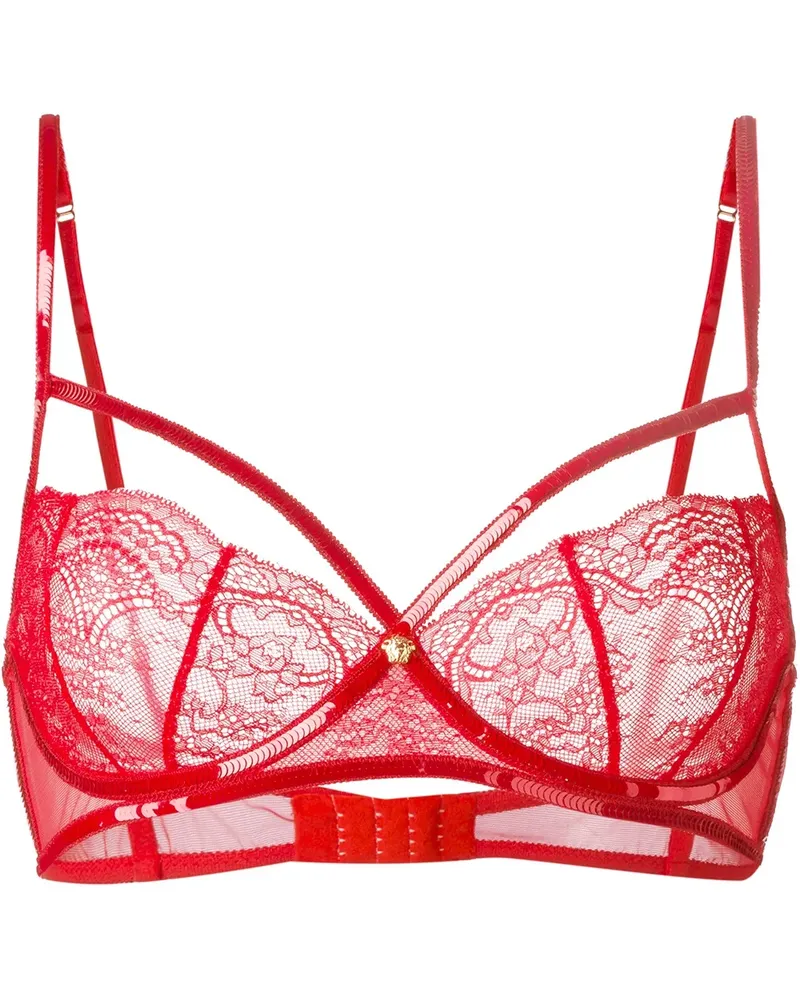 Versace Peek-a-Boo' Spitzen-BH - Rot Rot