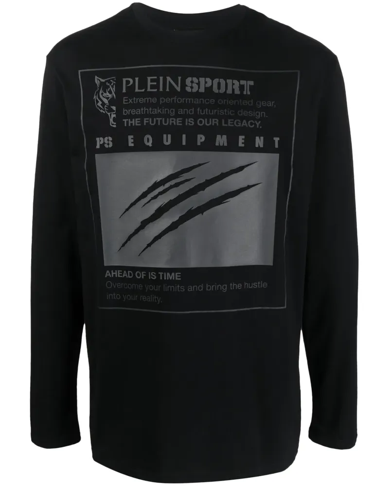 Philipp Plein Sweatshirt mit grafischem Print - Schwarz Schwarz