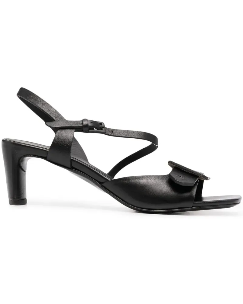 Roberto del Carlo Sandalen mit eckiger Spitze - Schwarz Schwarz