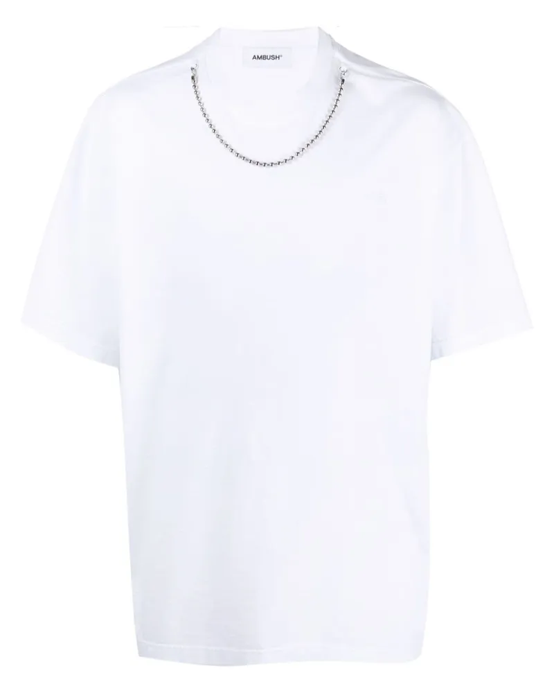 AMBUSH Ballchain T-Shirt - Weiß Weiß