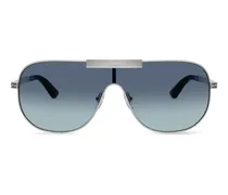 Pilotenbrille mit Greca-Detail - Silber