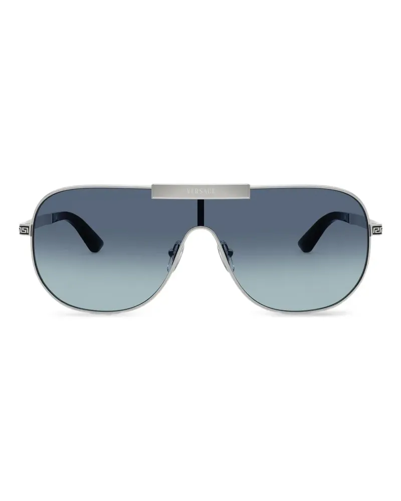 Versace Greca-detail pilot-frame sunglasses - Silber Silber
