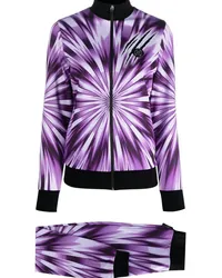 Philipp Plein Piece Jogginganzug mit Batik-Print Violett