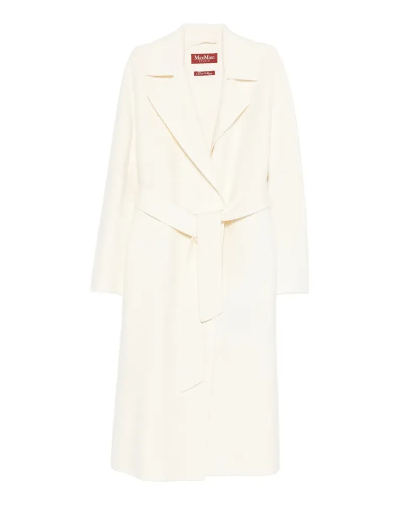 Max Mara belted coat - Weiß Weiß
