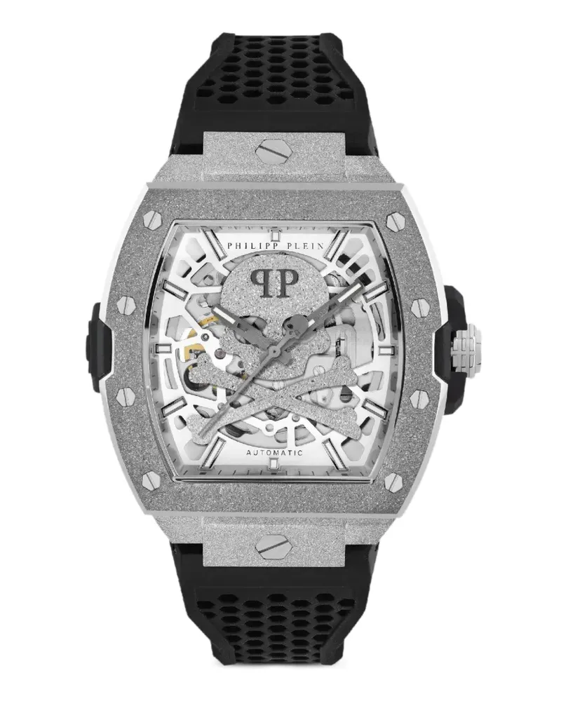 Philipp Plein The Skeleton Frosted 44mm watch - Silber Silber