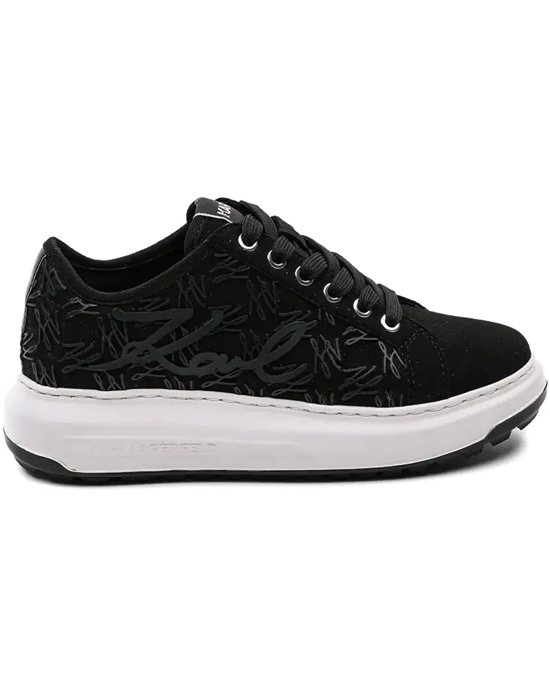Karl Lagerfeld Sneakers aus Wildleder - Schwarz Schwarz
