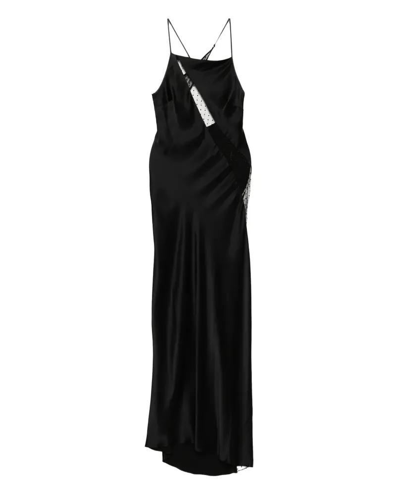 Kiki De Montparnasse Asymmetrisches Merci Kleid - Schwarz Schwarz