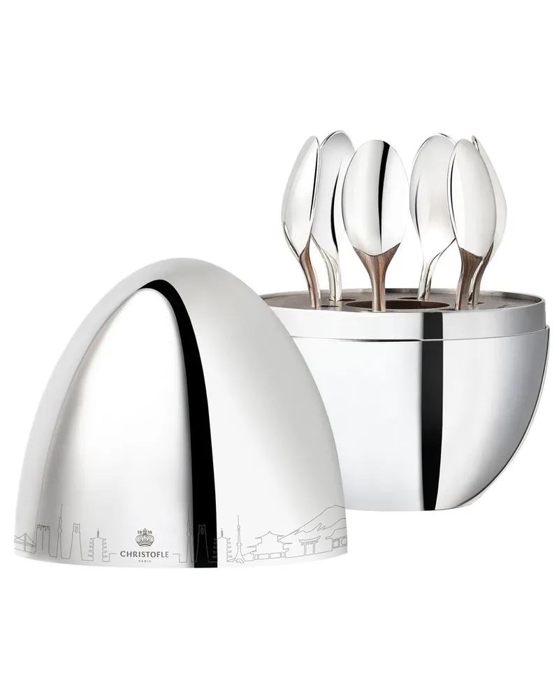 Christofle Mood Skyline Japan Espressolöffel (6er-Set) - Silber Silber
