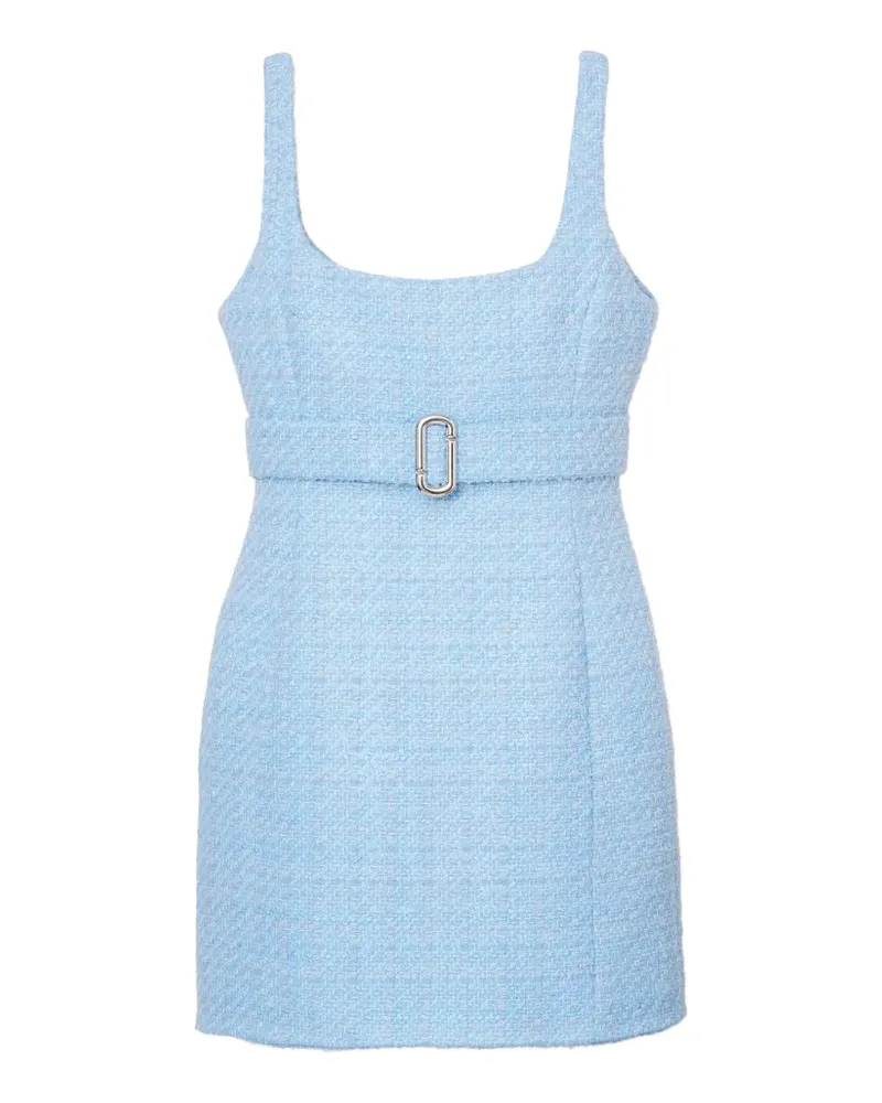 Marc Jacobs belted tweed dress - Blau Blau