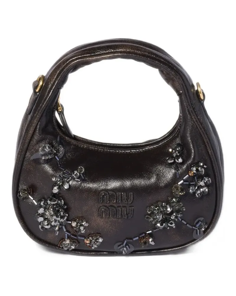 Miu Miu Mini Wander Tote Bag - Braun Braun