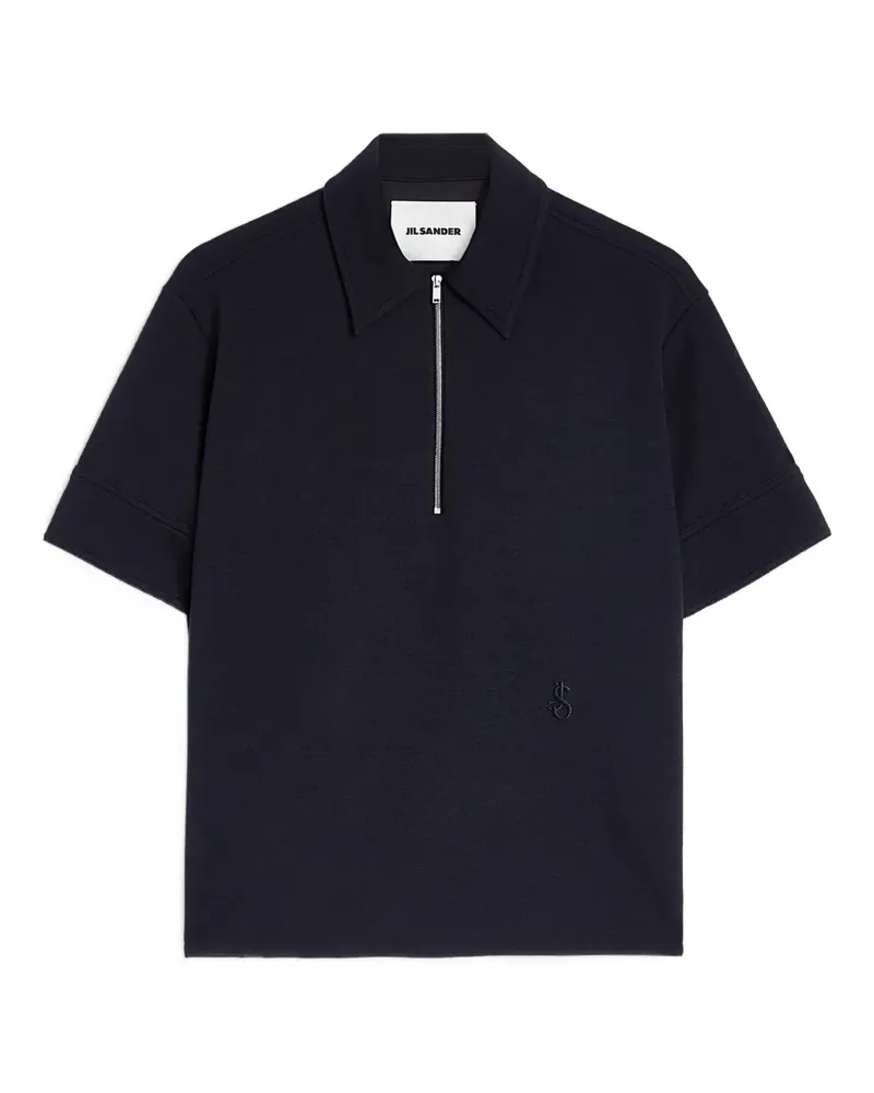 Jil Sander Poloshirt mit Logo-Stickerei - Blau Blau