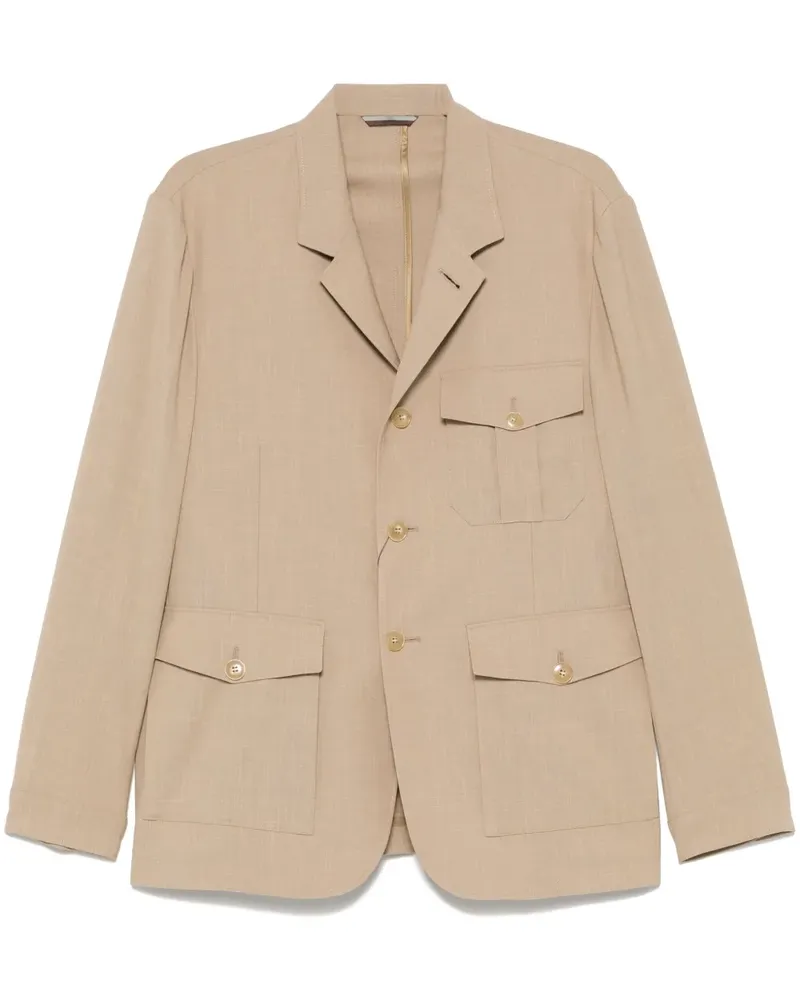 Canali Einreihiges Sakko - Nude Nude