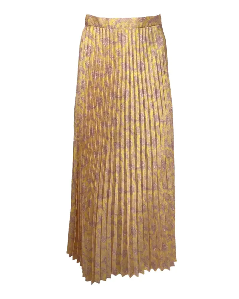 Sandro Midirock mit Blumen-Print - Gelb Gelb