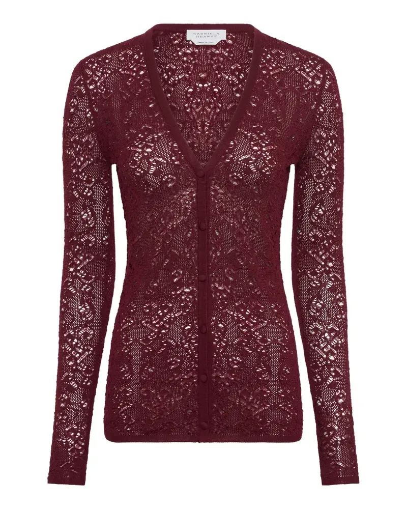 Gabriela Hearst Ultraris Cardigan - Rot Rot