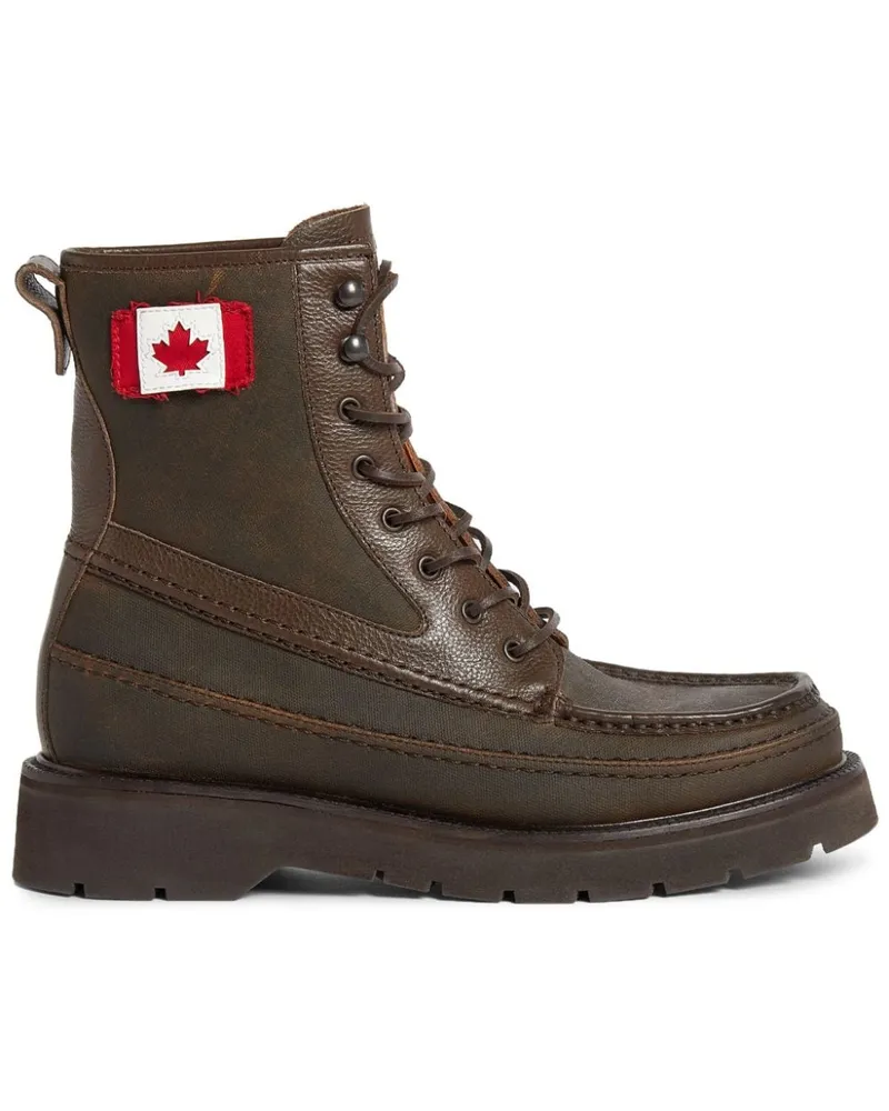Dsquared2 Stiefel mit Flaggen-Etikett - Grün Grün