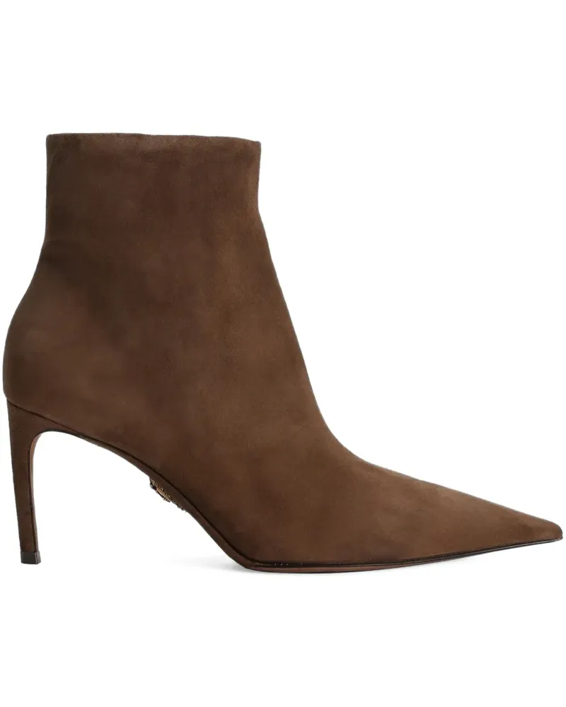 Dolce & Gabbana Devotion Stiefeletten mit spitzer Kappe 75mm - Braun Braun
