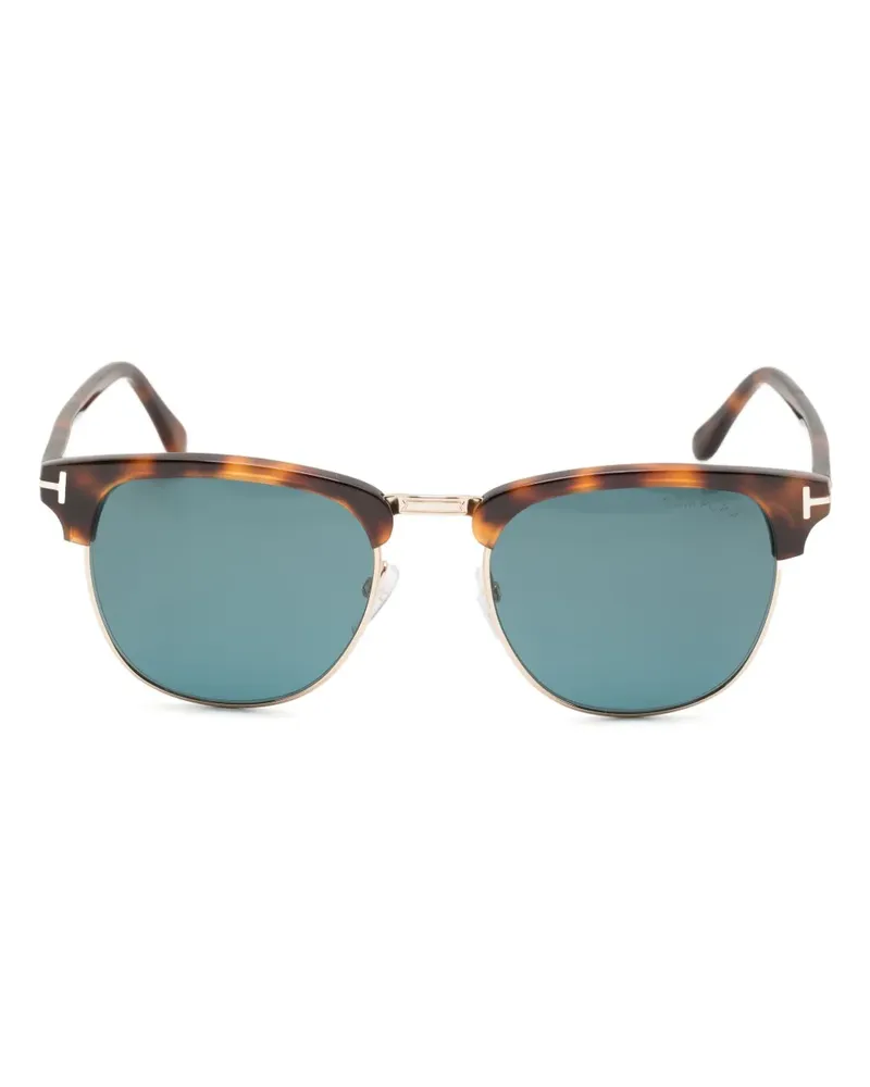 Tom Ford Sonnenbrille mit rundem Gestell - Braun Braun