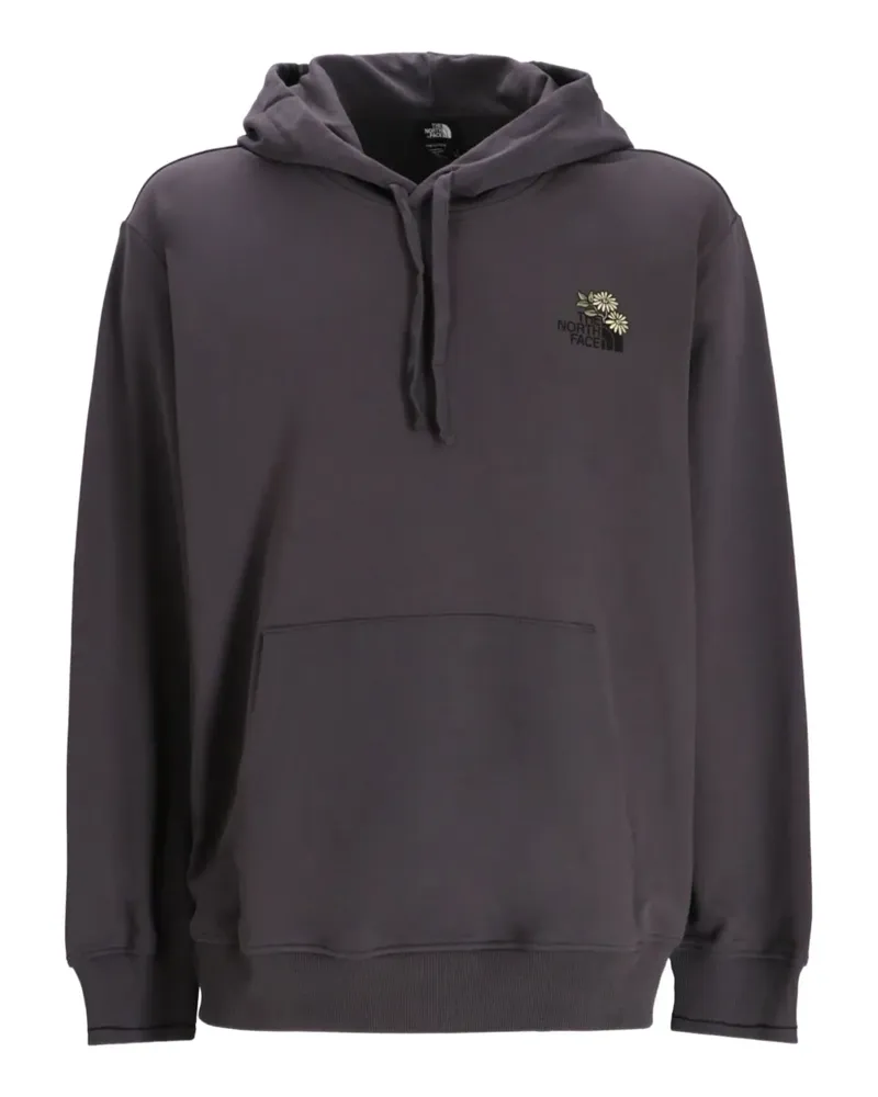 The North Face Connect Hoodie mit Blumenstickerei - Grau Grau