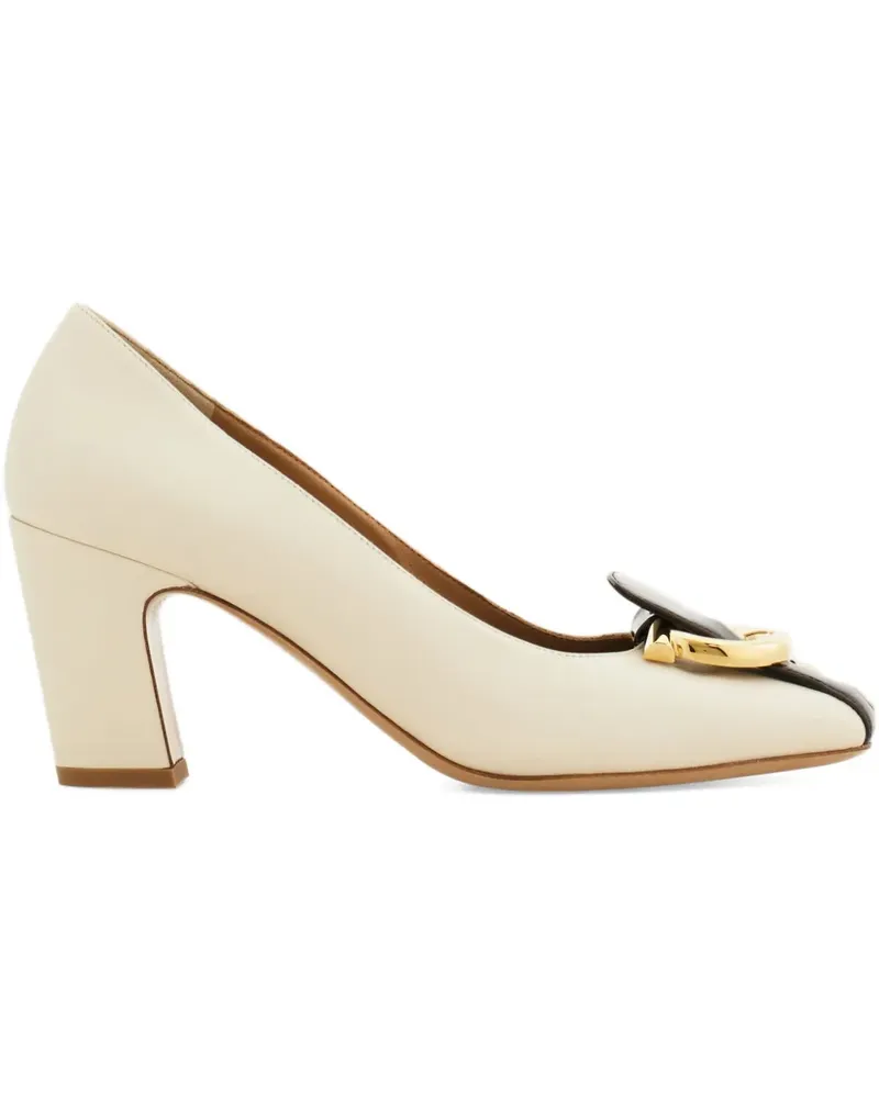 Ferragamo Gancini Pumps 70mm - Weiß Weiß