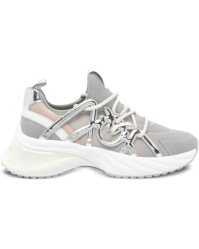 Pinko Ariel Sneakers mit Metallic-Einsätzen - Grau Grau